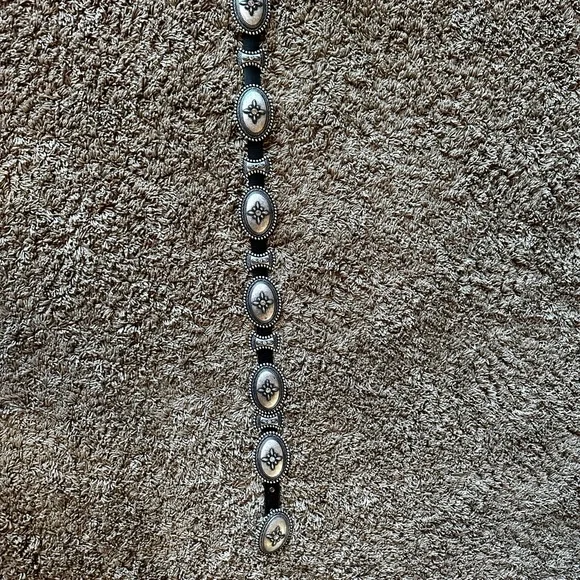 Silver Embellished Women's Belt - Picture 2 of 3